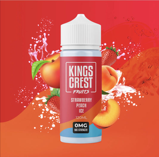 King's Crest Fruits - Strawberry Peach Ice - Captain Flavour - Humo por Vapor